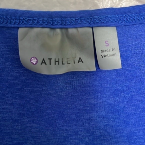 Athleta Women's Blue Workout Top Size S - Picture 2 of 5